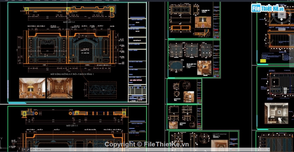 cad nội thất,nội thất biệt thự,chi tiết kỹ thuật