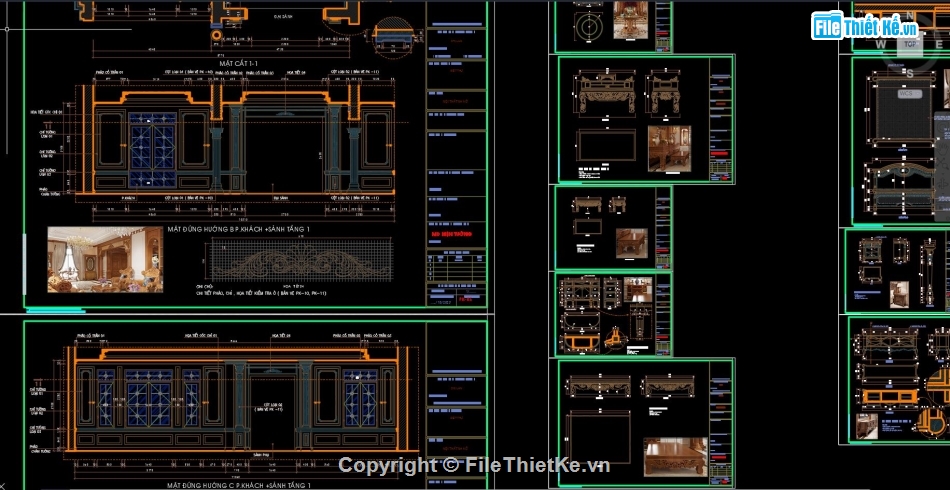 cad nội thất,nội thất biệt thự,chi tiết kỹ thuật