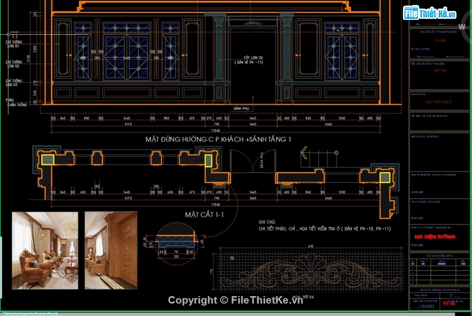 cad nội thất,nội thất biệt thự,chi tiết kỹ thuật