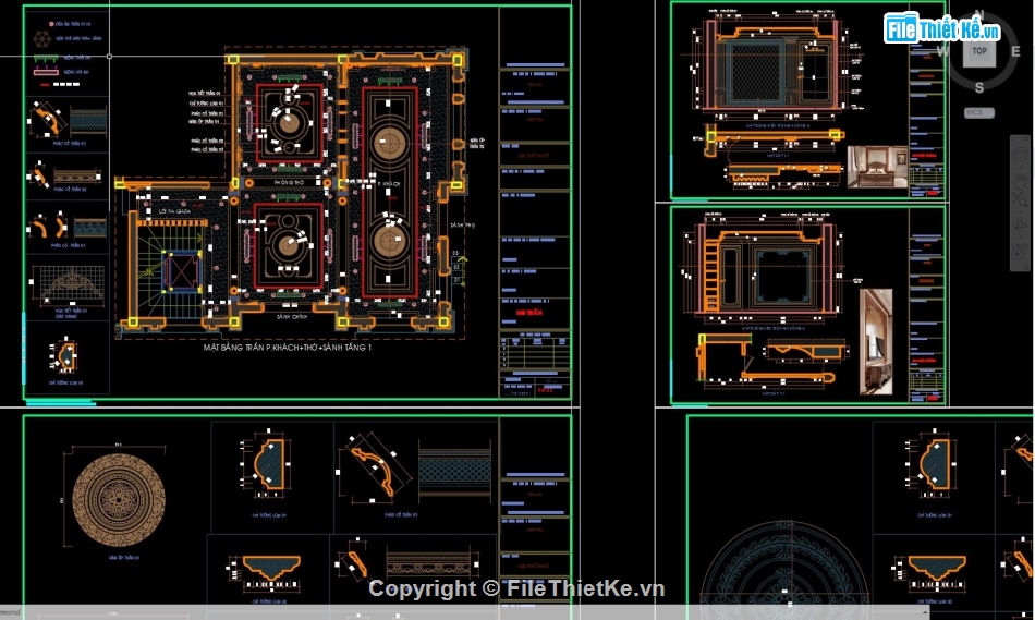cad nội thất,nội thất biệt thự,chi tiết kỹ thuật