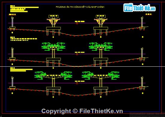 bản vẽ cầu đúc hẫng,file cad cầu đúc,cầu đúc chi tiết