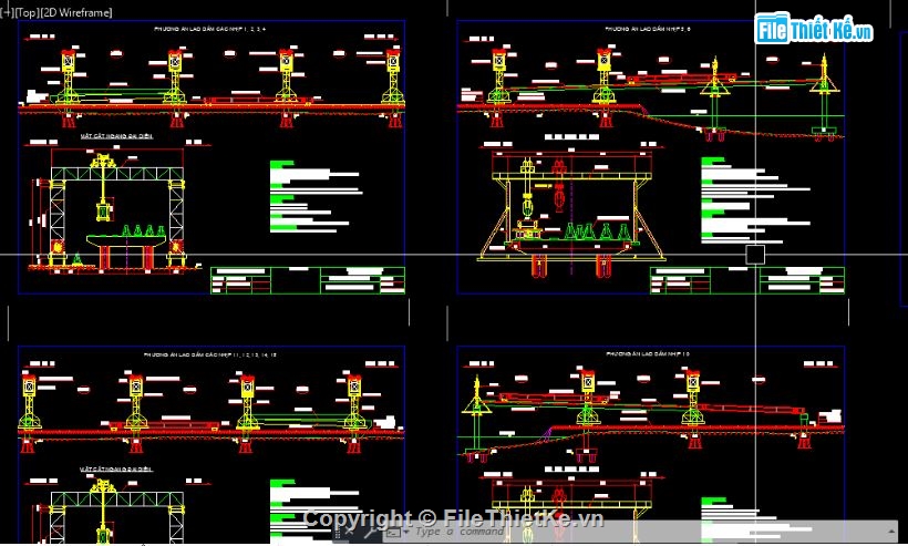 bản vẽ cầu đúc hẫng,file cad cầu đúc,cầu đúc chi tiết