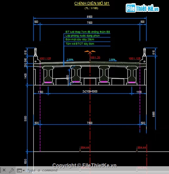 cầu dầm,cad dầm,cầu dầm I,dầm DUL