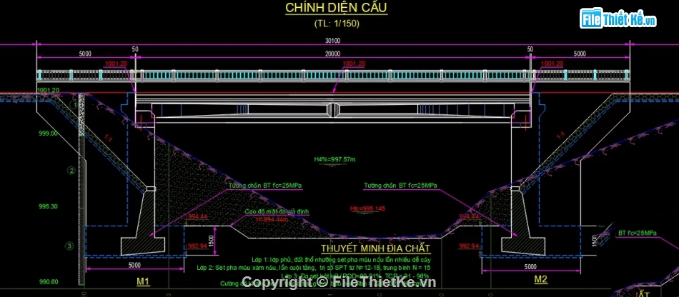 cầu dầm,cad dầm,cầu dầm I,dầm DUL