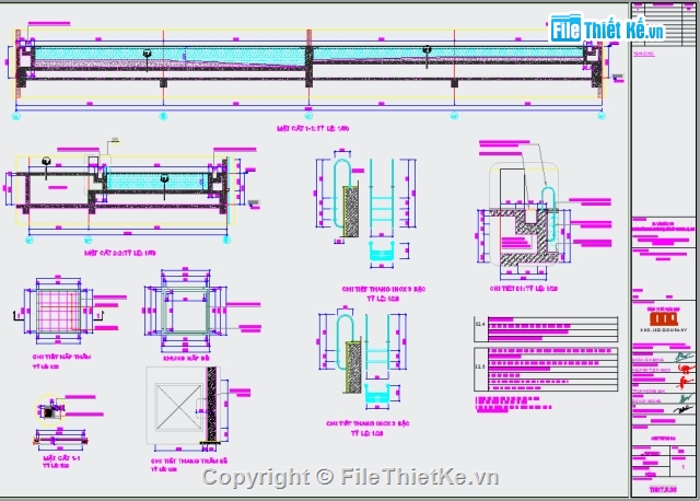 bể bơi,chi tiết bể bơi trường học,bản vẽ wc trường học,Bản vẽ WC bể bơi trường học,bể bơi 6x33.8m