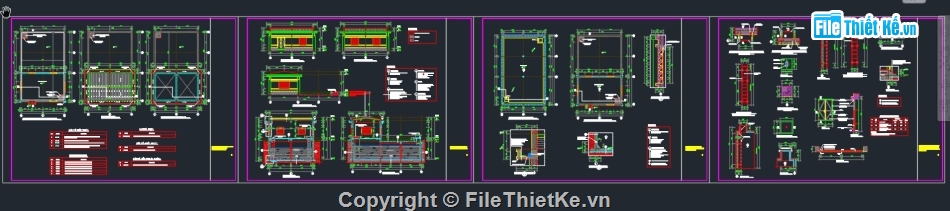 cad bể nước ngầm,bể nước 300m3,file bể nước ngầm