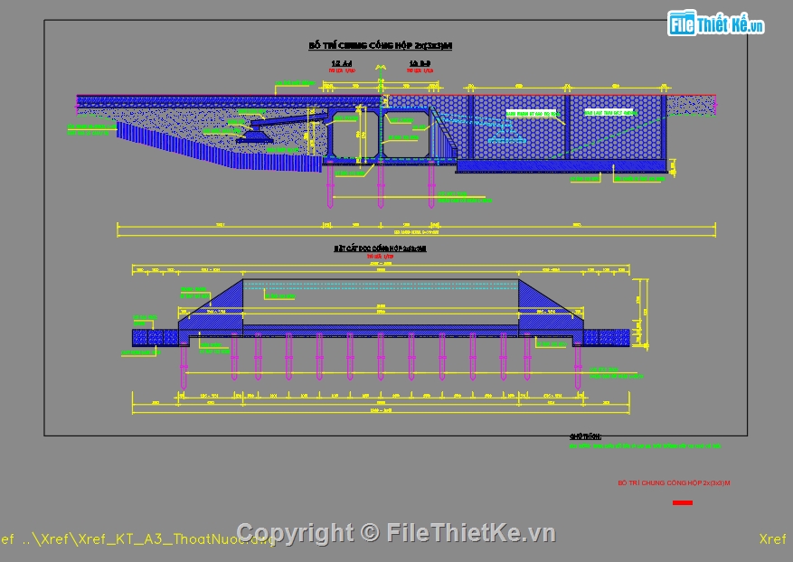 File cad cống hộp,cad chi tiết cống hộp,bản vẽ cống hộp
