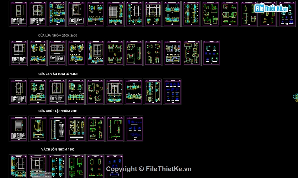 File cad,chi tiết cấu tạo,chi tiết cửa,cấu tạo cửa