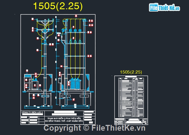 File cad,trạm điện,mặt bằng,dây trung thế,điện trung thế,trung thế