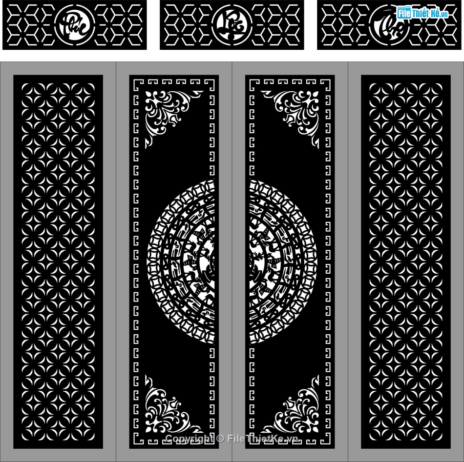 phúc lộc thọ,File cổng 4 cánh,cổng phúc lộc thọ