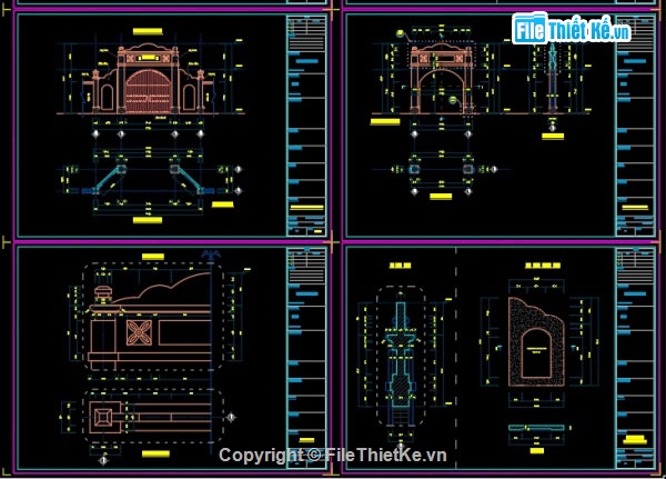 cad cổng,cổng,File cad cổng