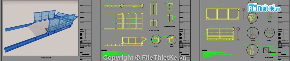 công trình phụ trợ,cad cổng tạm công trình,cad giàn gia công thép 3000,Cad Nhà bảo vệ,cad Hàng rào bao che công trình