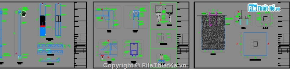 công trình phụ trợ,cad cổng tạm công trình,cad giàn gia công thép 3000,Cad Nhà bảo vệ,cad Hàng rào bao che công trình