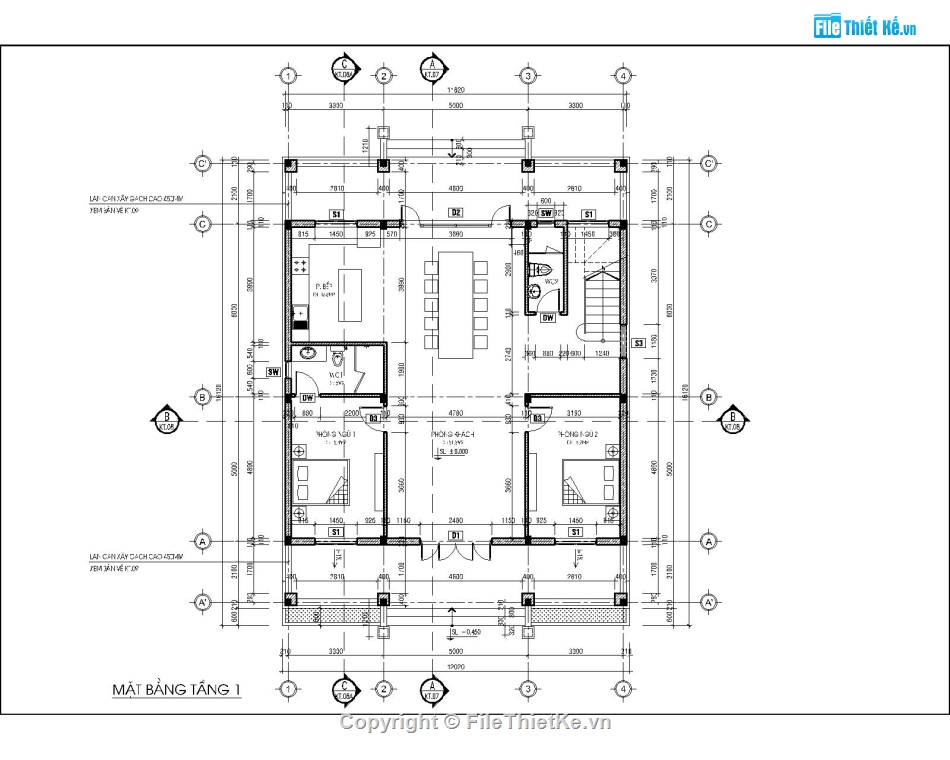 nhà thờ 2 tầng,bản vẽ từ đường,bản vẽ nhà thờ họ 2 tầng,file cad từ đường 2 tầng,mẫu từ đường 2 tầng