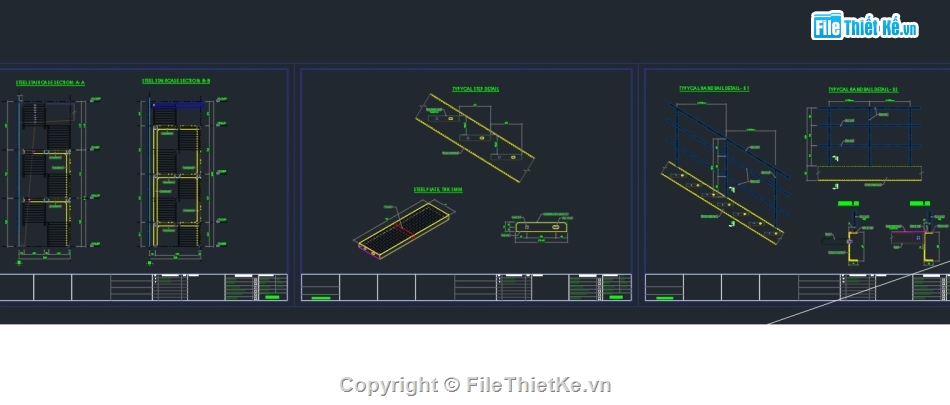 kết cấu thép,điển hình cầu thang thép,các loại cầu thang thép,cầu thang,chi tiết cầu thang thép