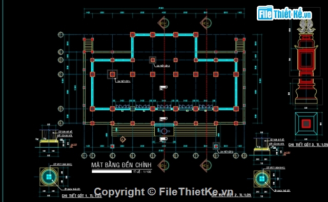 đình chùa,đình chùa cổ,file thiết kế đình chùa