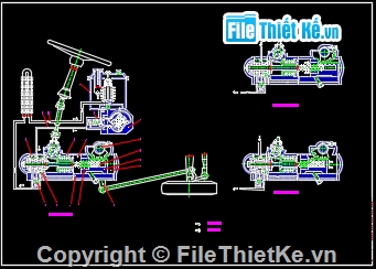 hệ thống lái xe Kamaz-43253,bản vẽ hệ thống lái xe,hệ thống lái cad