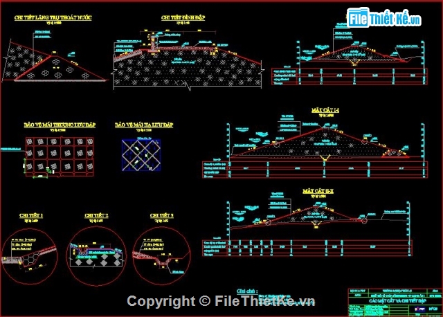 đập đất Sông Dinh,đồ án thiết kế,bản vẽ đập đất sông Dinh,đồ án đập sông Dinh