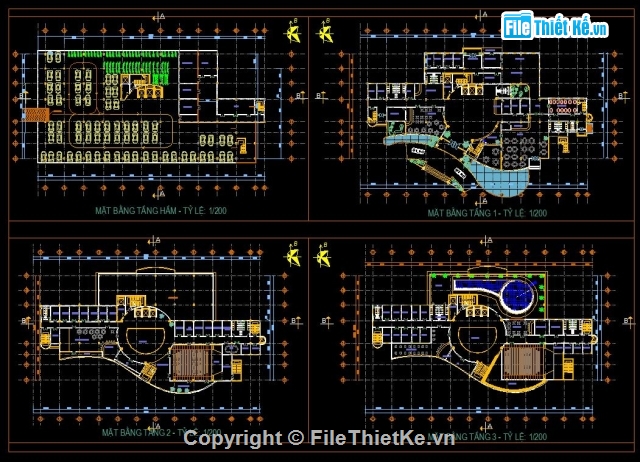 đồ án tốt nghiệp,Khách sạn,bản vẽ khách sạn,khách sạn cad đồ án