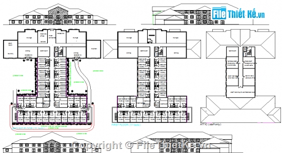 khách sạn,file cad khách sạn,dự án