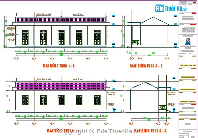 nhà mầm non,mầm non,nhà lớp học,Bản vẽ cad trường mầm non,mầm non 2 phòng,trường mầm non