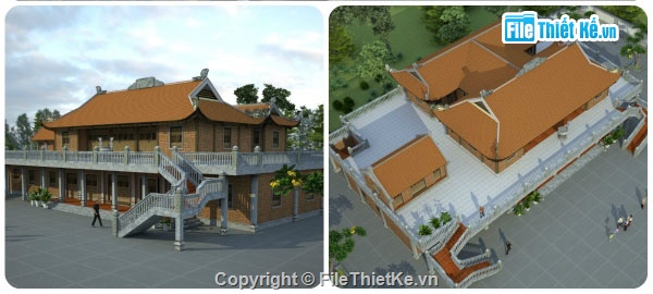 bản vẽ chùa,chùa,cad chùa