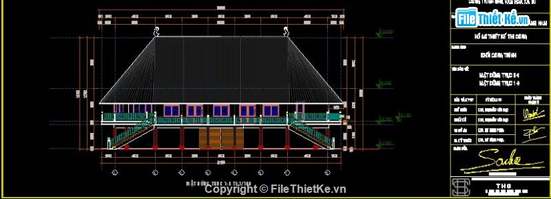 nhà văn hóa,thiết kế nhà văn hóa,cad nhà văn hóa