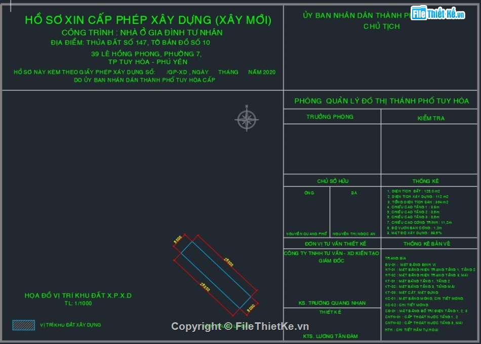 autocad nhà phố 2 tầng,bản vẽ cấp phép nhà phố,bản vẽ cấp phép xây dựng,bản vẽ cấp phép 2 tầng,cấp phép xây dựng nhà phố