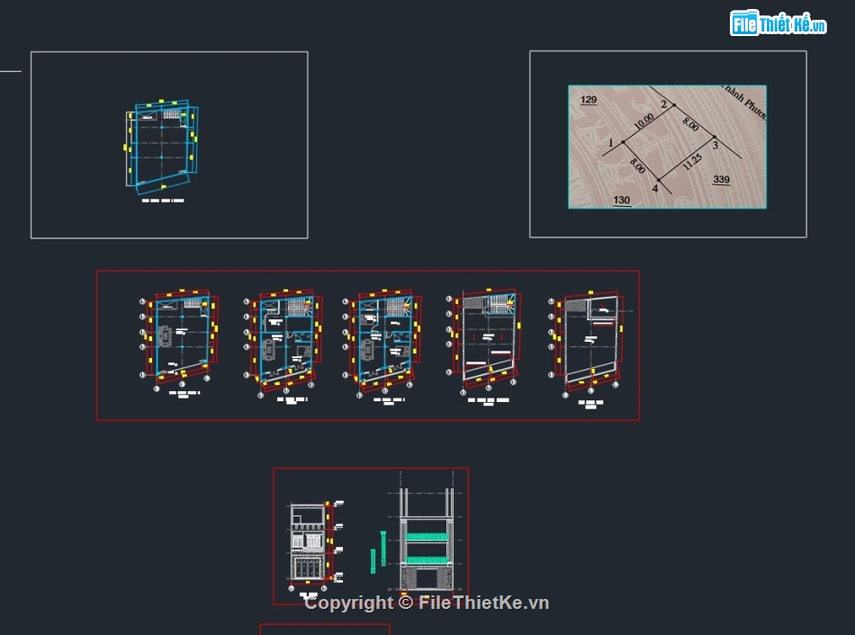 autocad nhà phố 2 tầng,bản vẽ cấp phép nhà phố,bản vẽ cấp phép xây dựng,bản vẽ cấp phép 2 tầng,cấp phép xây dựng nhà phố