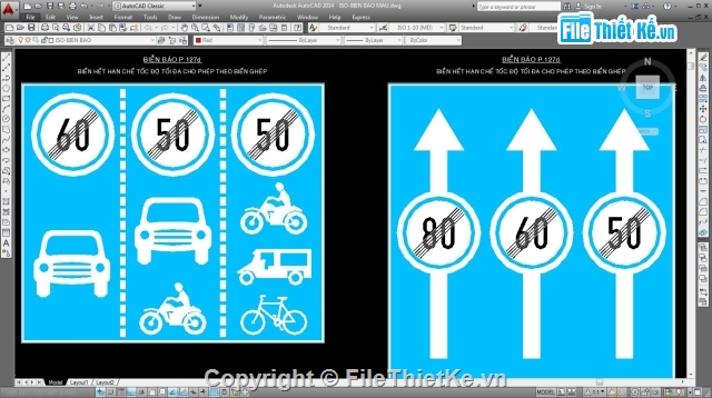 File cad biển báo,biển báo,ISO- Biển  báo mẫu,biển báo mẫu