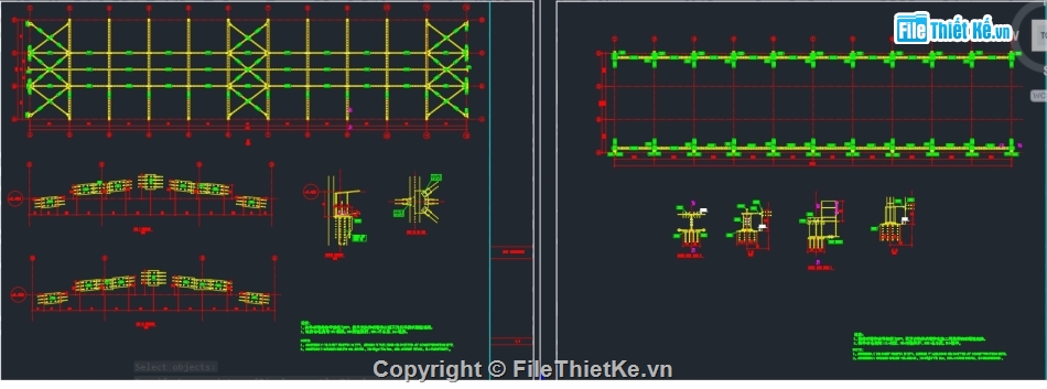 kết cấu chi tiết,nhà kho 15x66m,xưởng bằng kết cấu thép,kết cấu nhà kho KT 15x66m