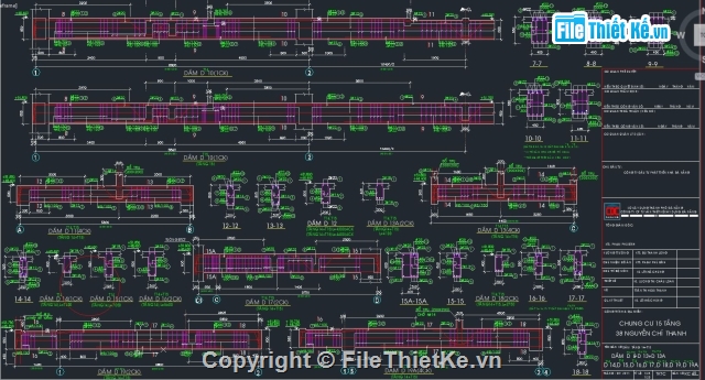 kết cấu chung cư 15 tầng,kết cấu chung cư,cad kết cấu chung cư,kết cấu 15 tầng