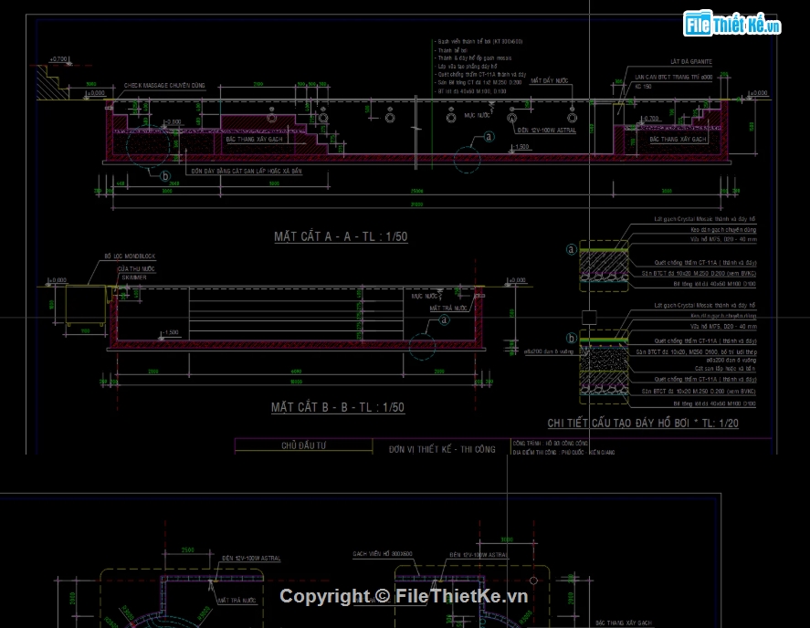 hồ bơi file cad,hồ bơi,cad hồ bơi,hồ bơi cad