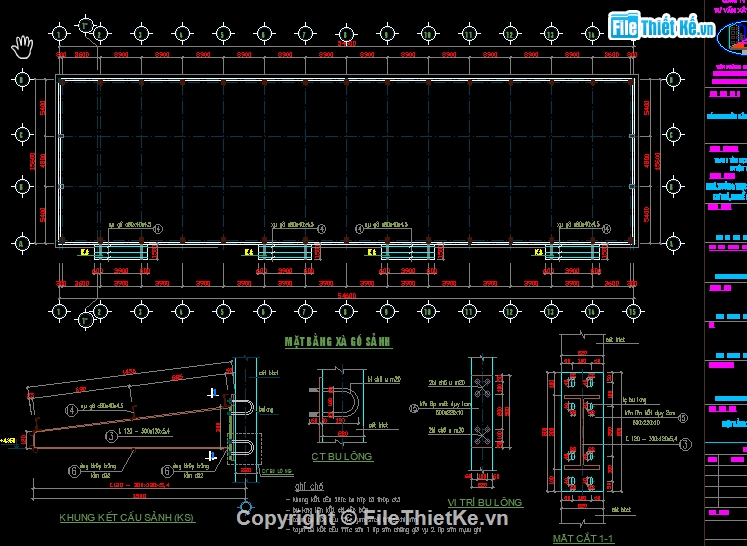 File cad nhà xưởng,cad nhà xưởng,bản vẽ kết cấu nhà xưởng,kết cấu nhà xưởng,Bản vẽ nhà xưởng