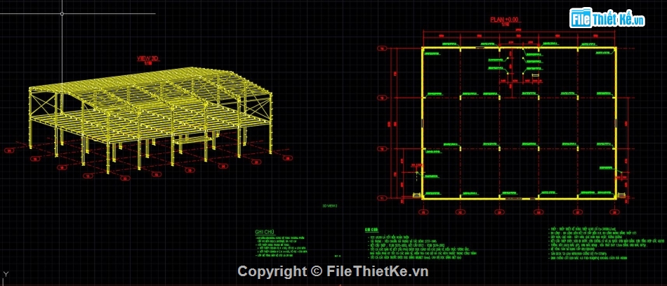 bản vẽ nhà xưởng,thiết kế nhà xưởng,nhà xưởng file autocad,file cad nhà xưởng,autocad nhà xưởng