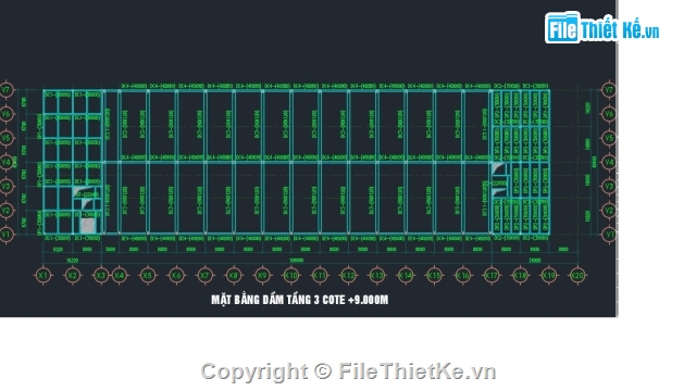 nhà xưởng,file cad kết cấu nhà xưởng,nhà xưởng 40.44x109m,bản vẽ nhà xưởng