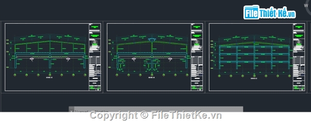 nhà xưởng,file cad kết cấu nhà xưởng,nhà xưởng 40.44x109m,bản vẽ nhà xưởng