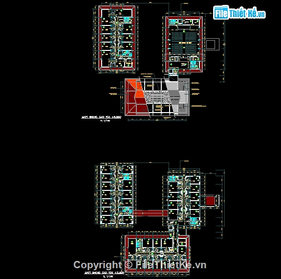 File cad khách sạn Blue Moon,4 Phan Bội Châu,Đà Lạt,phối cảnh khách sạn