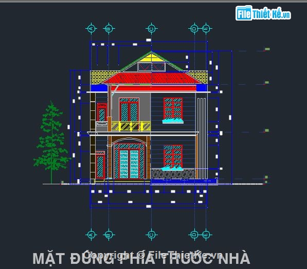 biệt thự 2 tầng,cad biệt thự,mẫu biệt thự,thiết kế biệt thự,biệt thự hiện đại