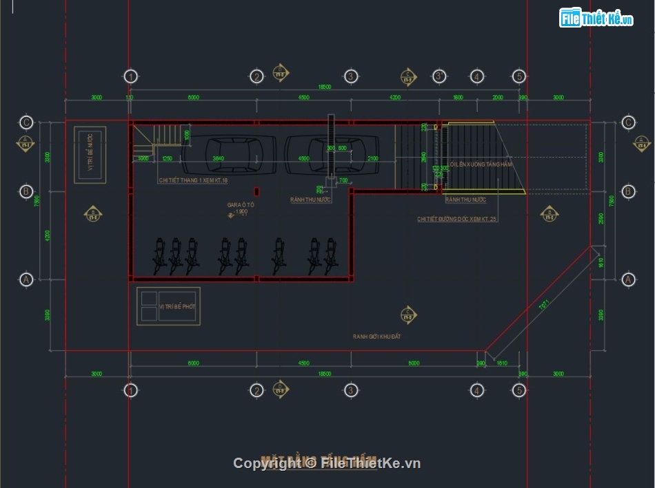file cad biệt thự 3 tầng,bản vẽ cad biệt thự 3 tầng,autocad biệt thự 3 tầng,bản vẽ autocad biệt thự 3 tầng,Cad biệt thự 3 tầng + 1 hầm