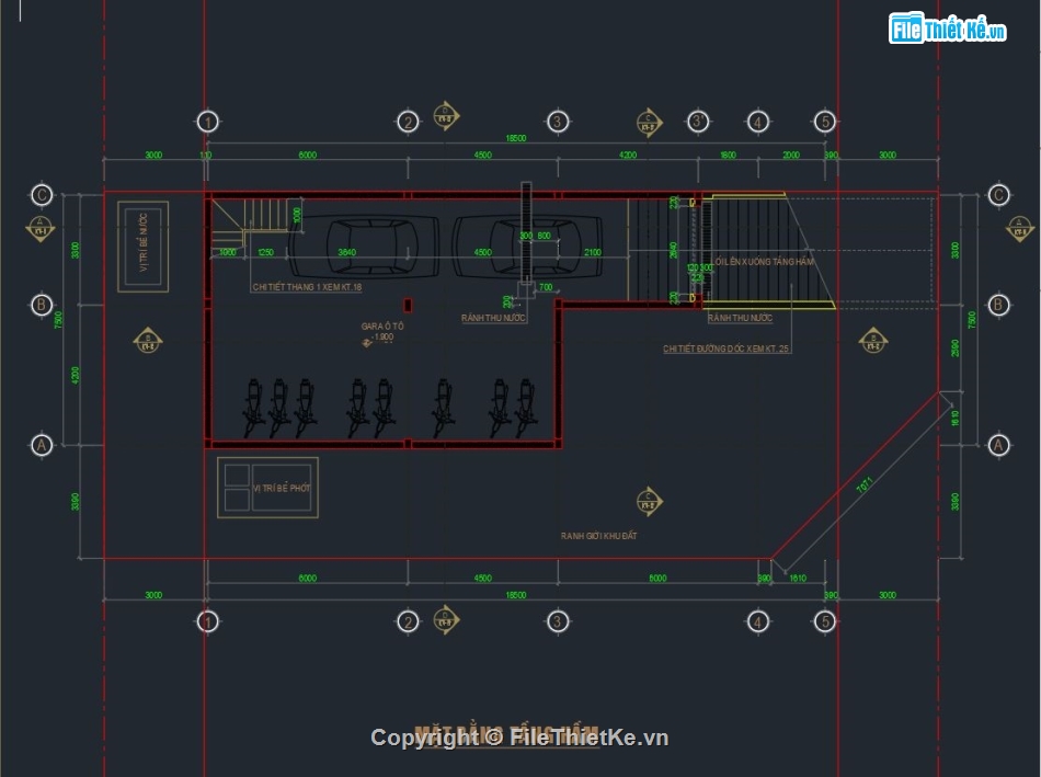 file cad biệt thự 3 tầng,bản vẽ cad biệt thự 3 tầng,autocad biệt thự 3 tầng,bản vẽ autocad biệt thự 3 tầng,Cad biệt thự 3 tầng + 1 hầm