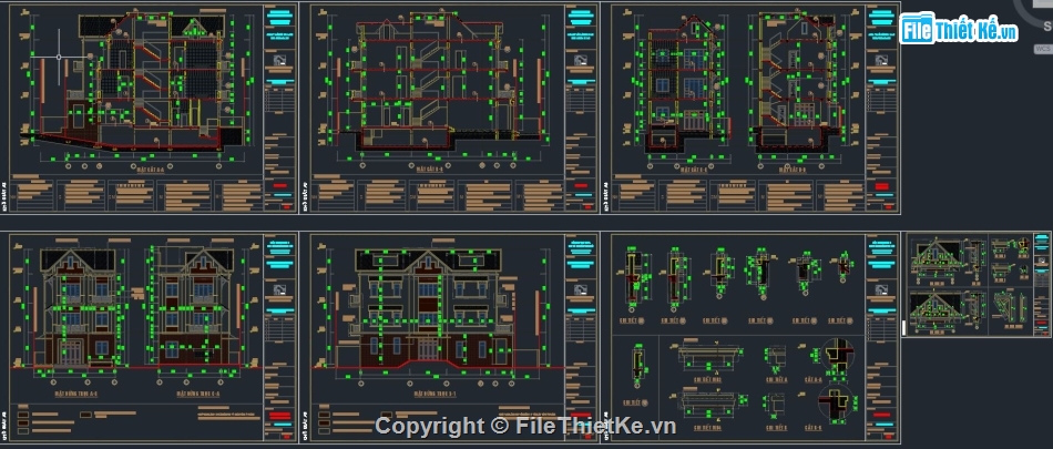 file cad biệt thự 3 tầng,bản vẽ cad biệt thự 3 tầng,autocad biệt thự 3 tầng,bản vẽ autocad biệt thự 3 tầng,Cad biệt thự 3 tầng + 1 hầm