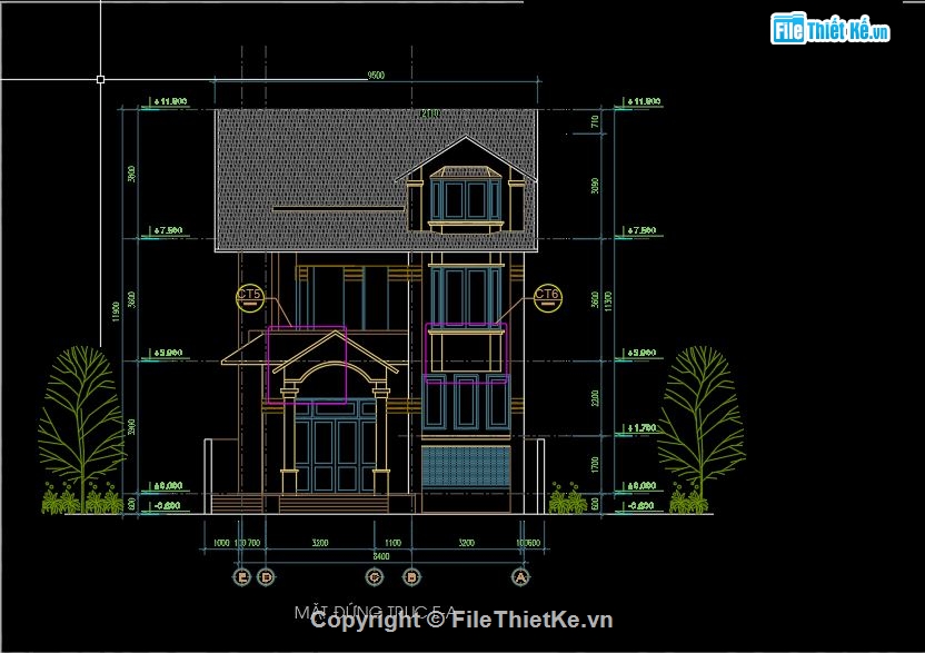 biệt thự 3 tầng,kiến trúc biệt thự,kiến trúc nhà 3 tầng,biệt thự hiện đại