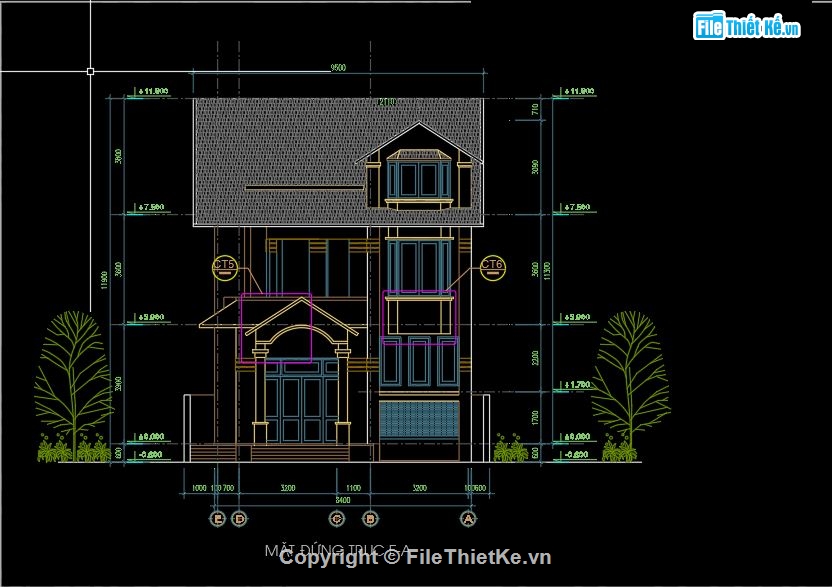 biệt thự 3 tầng,kiến trúc biệt thự,kiến trúc nhà 3 tầng,biệt thự hiện đại