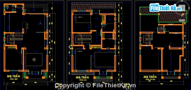 biệt thự 3 tầng,kiến trúc 3 tầng,bản vẽ nhà 3 tầng,biệt thự 3 tầng 8x10.6m,thiết kế biệt thự 3 tầng