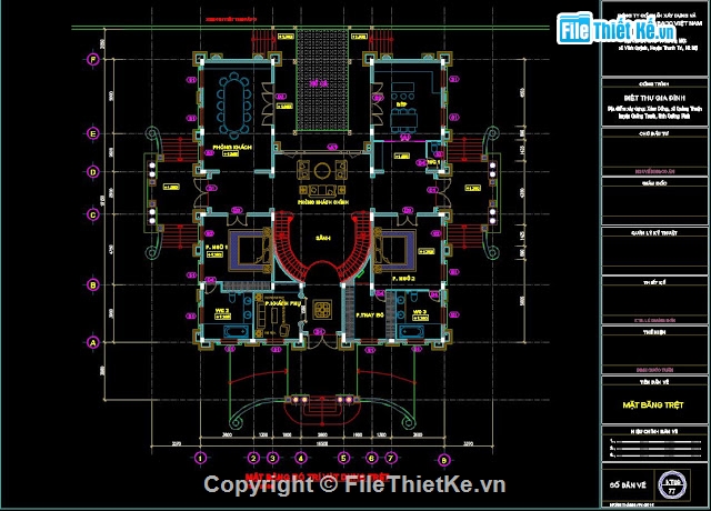 kiến trúc biệt thự,cad biệt thự,biệt thự lâu đài,lâu đài,biệt thự 3 tầng