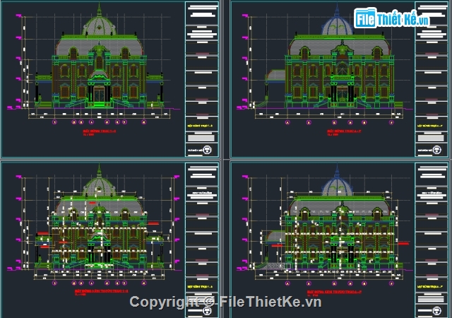 kiến trúc biệt thự,cad biệt thự,biệt thự lâu đài,lâu đài,biệt thự 3 tầng