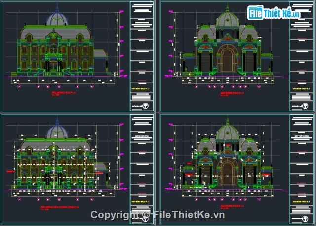 kiến trúc biệt thự,cad biệt thự,biệt thự lâu đài,lâu đài,biệt thự 3 tầng