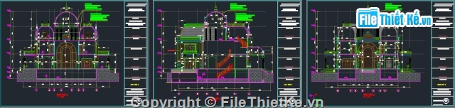 kiến trúc biệt thự,cad biệt thự,biệt thự lâu đài,lâu đài,biệt thự 3 tầng