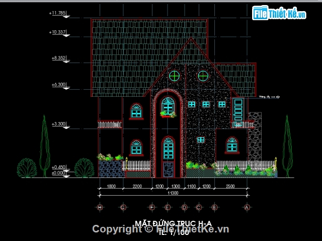 Biệt thự,Biệt thự 5 tầng,Kiến trúc